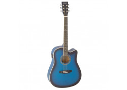 GUITARRA ACUSTICA ADMIRA TENNESSEE AMPLIF AZUL BRILLO CUT AWAY
