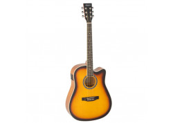 GUITARRA ACUSTICA ADMIRA INDIANA AMPLIF SOMBREADA BRILLO CUT AWAY