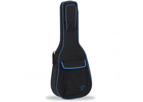 FUNDA GUITARRA CLASICA MOD 47 NEGRO Y TURQUESA