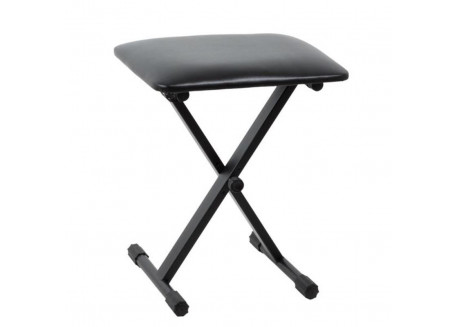 BANQUETA TECLADO ORTOLA METAL NEGRA RECTANGULAR  BP001   8685 001