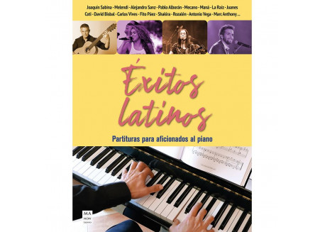 ALBUM EXITOS LATINOS 36 TEMAS ARREGLO PARA PIANO FACILES