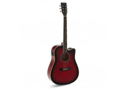 GUITARRA ACUSTICA ADMIRA TENNESSEE AMPLIF MORADA SATIN CUT AWAY