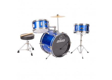 BATERIA JIMBAO JUNIOR INFANTIL NIÑO 1042 BL AZUL SILLIN TRES PIEZAS