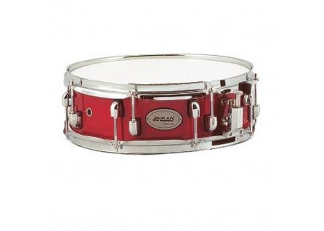 CAJA BATERIA MADERA DE ARCE DE 14 " X 5 " ROJA 1065