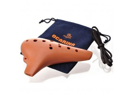 OCARINA SOPRANO  ANGEL RESINA ABS MOD AWO P12 MARRON   4907004