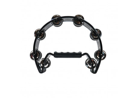 PANDERETA MEDIA LUNA BOCHELI TAM16BK SENCILLA DOBLE SONAJA NEGRA 4404501