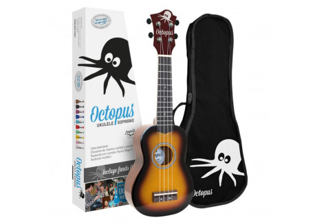 UKELELE SOPRANO OCTOPUS MOD UK200VB COLOR VIOLIN BURST