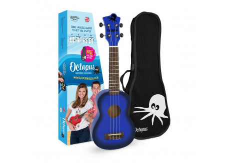 UKELELE SOPRANO OCTOPUS MOD UK200DBB AZUL BURST