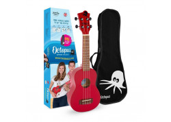 UKELELE SOPRANO OCTOPUS MOD UK205RDS COLOR ROJO