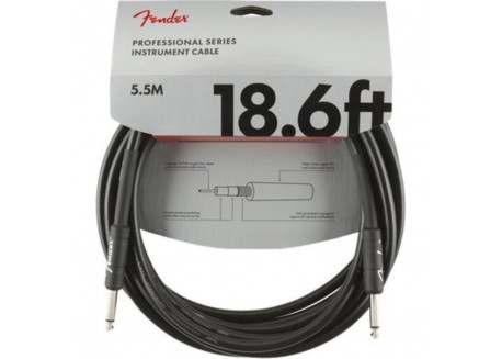 FENDER CABLE GUITARRA JACK JACK 5.5 MTS RECTO CONECTOR GOMA 2808723