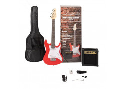 PACK KIT GUITARRA ELECTRICA DAYTONA 3/4 NIÑOS JUNIOR ROJA Y ACCESOR