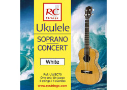JUEGO DE CUERDAS UKELELE SOPRANO WHITE UWSC70 CAPRICE ROYAL CLASSIC