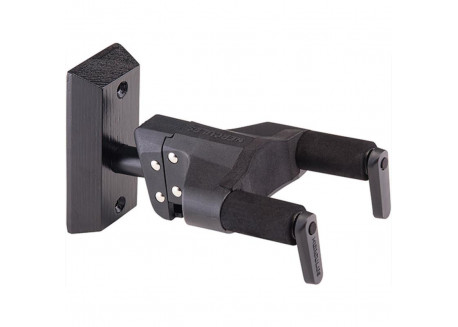 SOPORTE GUITARRA HERCULES PARED GSP 38 WBK PLUS CORTO MADERA NEGRA 4602108