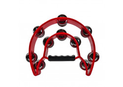 PANDERETA MEDIA LUNA BOCHELI DOBLE ARO TAM20RD ROJA    4404513