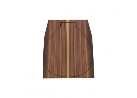 FONDO LAUD BANDURRIA PAU FERRO 400 X 160 X 4 MM