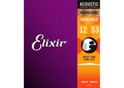 JUEGO CUERDAS GUITARRA ACUSTICA ELIXIR 16052 PHOSPHO BRON 0.12 A 53