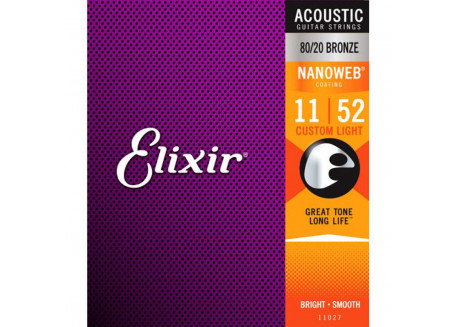 JUEGO GUITARRA ACUSTICA ELIXIR CEL 11027 0.11- 0.52 3803502