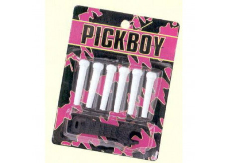 JUEGO PIVOTES PICK BOY GUITARRA ACUSTICA BP50 W COLOR BLANCO 1901017
