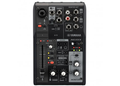 MESA MEZCLA INTERFACE YAMAHA MOD AG 03 MK2 COLOR BLACK NEGRA