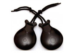 PAR CASTAÑUELAS JALE TELA NEGRA PRENSADA Nº 6  86/6