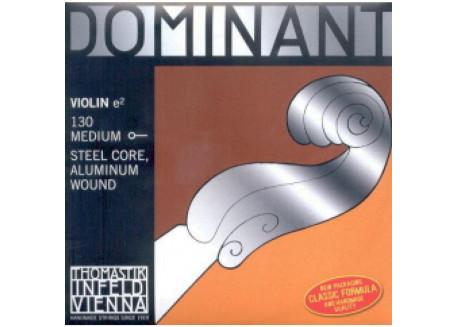 CUERDA VIOLIN THOMASTIK DOMINANT 1ª MI 130 NYLON ALUMINIO MEDIUM