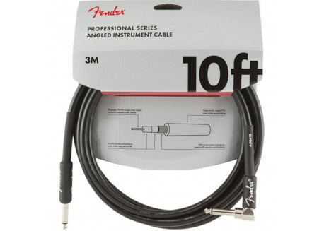 CABLE GUITARRA JACK JACK FENDER 3 MTS CODO CONECTOR GOMA