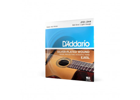 JUEGO CUERDAS GUITARRA ACUSTICA DADDARIO EJ 83L GYPSYJAZZ 0.10 A 0.44