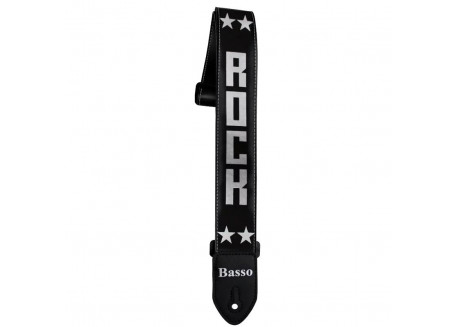 CORREA BANDOLERA GUITARRA BASSO SF06 NYLON 5 CMS NEGRA ROCK