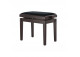BANQUETA PIANO GEWA REGULABLE PALISANDRO MATE TAPIZ NEGRO 130.040