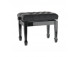 BANQUETA PIANO GEWA REGULABLE XL NEGRA BRILLO TAPIZADO CAPITONE