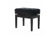 BANQUETA PIANO GEWA CAJON ABATIBLE REGULABLE NEGRO BRILLO 130.510