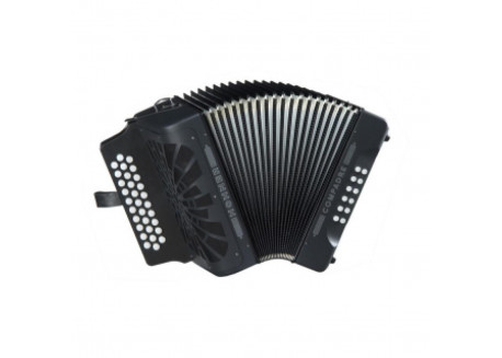 ACORDEON HOHNER COMPADRE DIATONICO MOD GCF A 4822 NEGRO